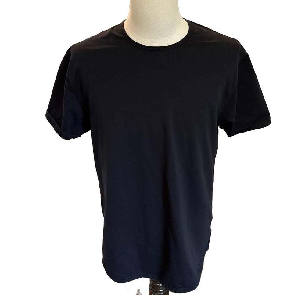 BYLT Premium Basics Lux Drop Cut Tee Black Size Large